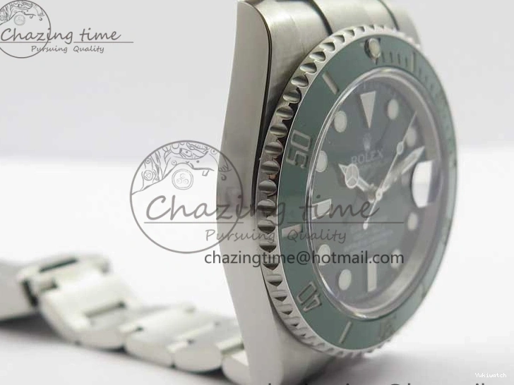 1:1 Ceramic Bracelet Submariner and Case Green V3 Edition ARF A2824 904L SS 116610 Best LV 0121